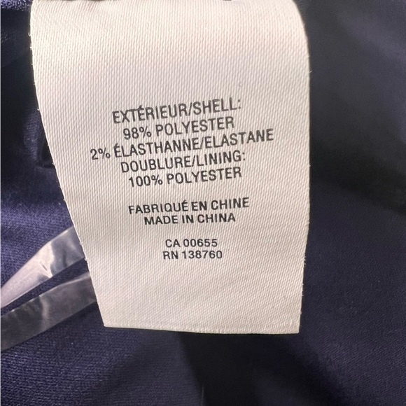 Reitman's Floral Navy Blue Wide Leg Cropped Jumpsuit Size XXL - Picture 8 of 10